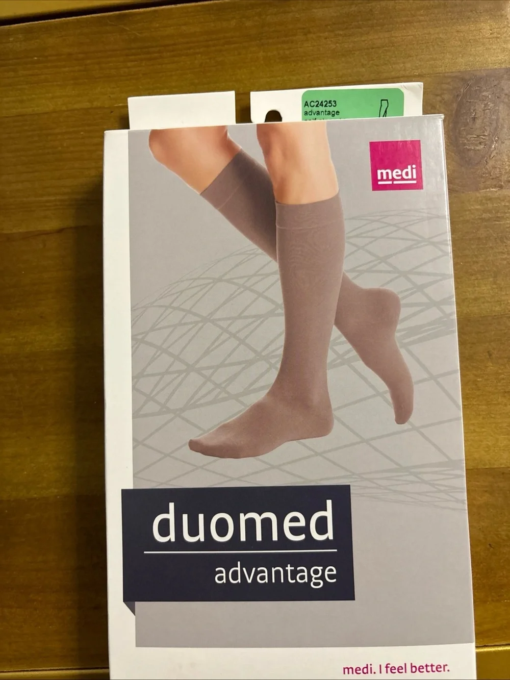 Duomed Advantage Women's Compression Knee-Highs in BLACK 20-30 mmHg NEW